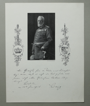 Patriotik Blatt / Ludwig III. König von Bayern / Deutsches Reich / 1917 / 1. Weltkrieg 1.WK WWI